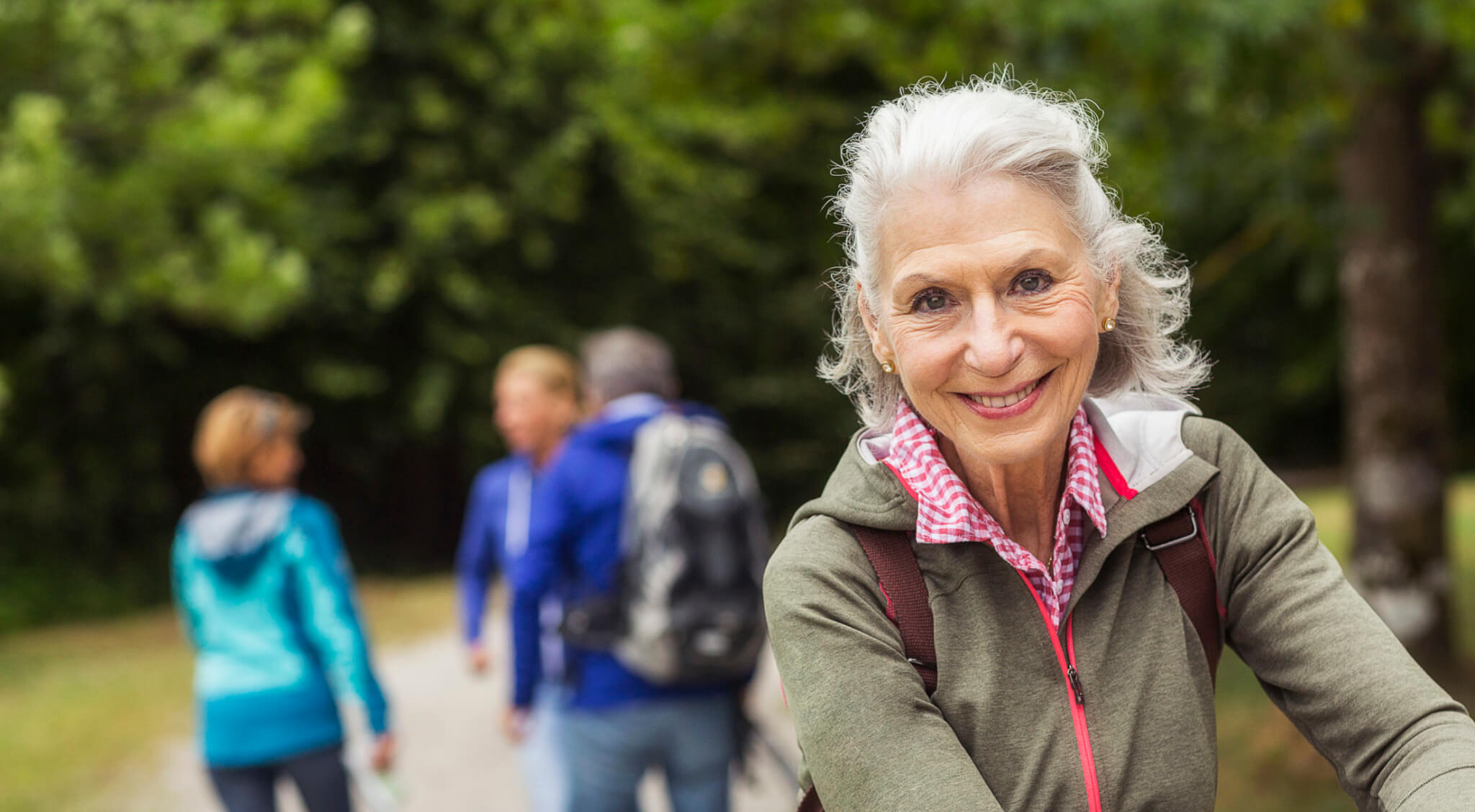 Senior woman enjoying time with family